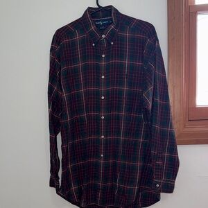 Ralph Lauren Men's Plaid Shirt in Red and Green